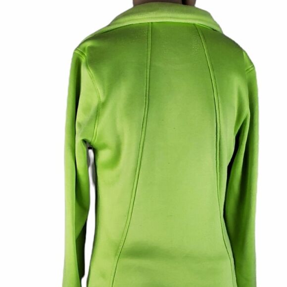 The North Face Lime Green Fleece Zip Up - Picture 2 of 7